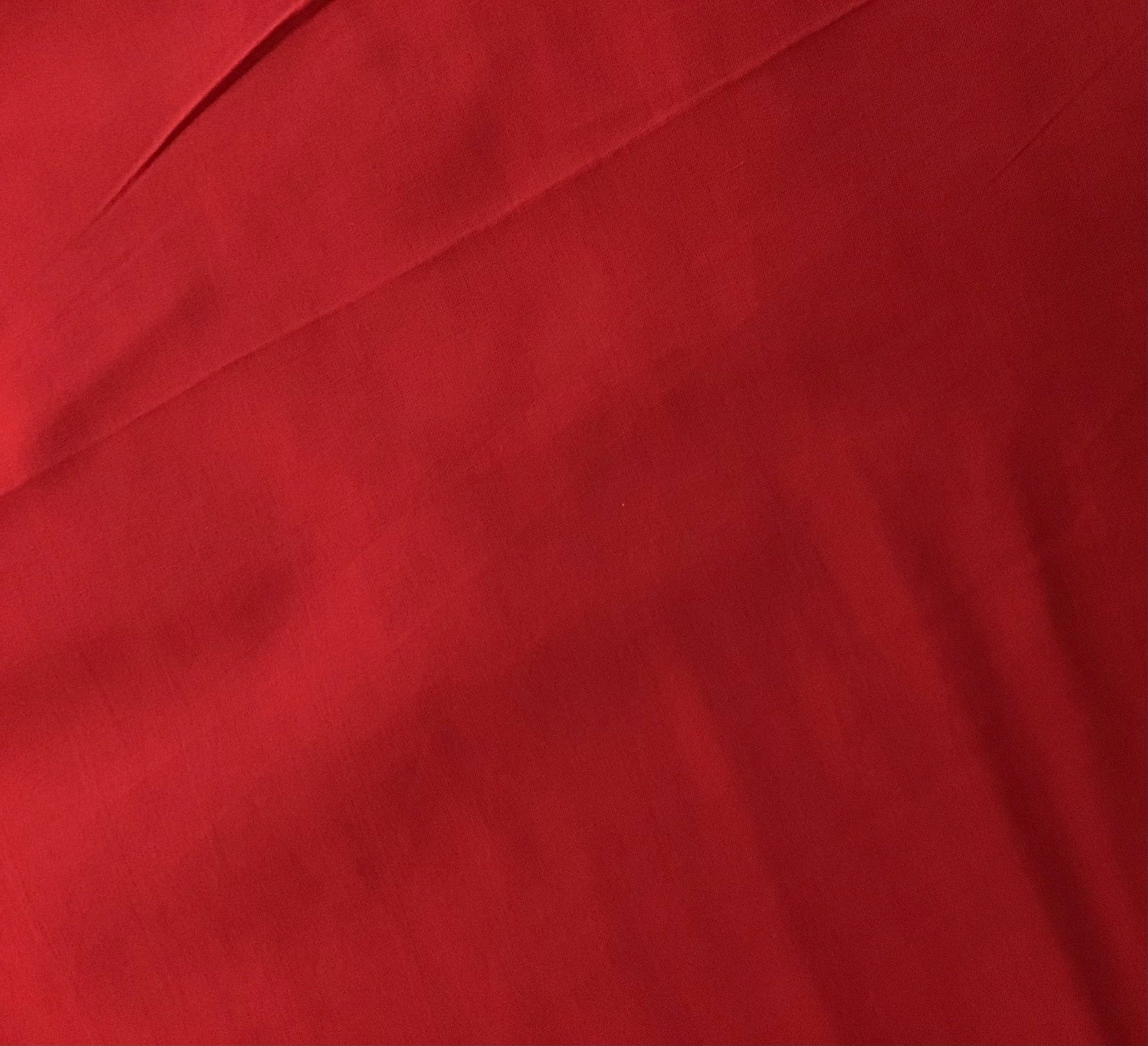 Equestrian Red Plain coloured Fabric 100% Cotton - Violet Elizabeth - Haberdashery