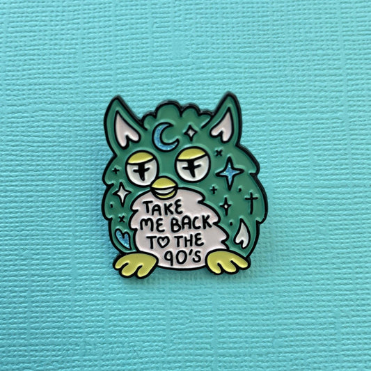 Evil Nostalgic Furby Enamel Pin - Violet Elizabeth - Jewellery