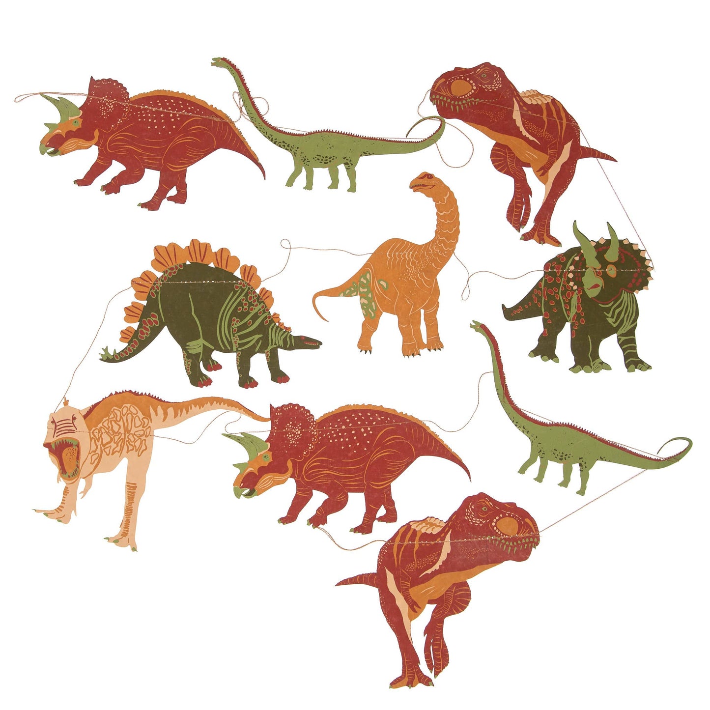 Dinosaurs Sewn Garland (Original)