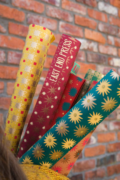 Festive Gift Wrap: Copper Sky - Violet Elizabeth - 