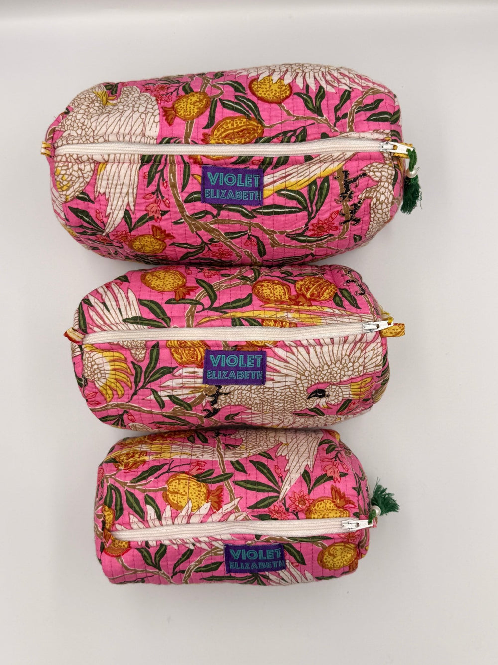 Flaming Cockatoo Washbags - Violet Elizabeth - Bathroom Accessories