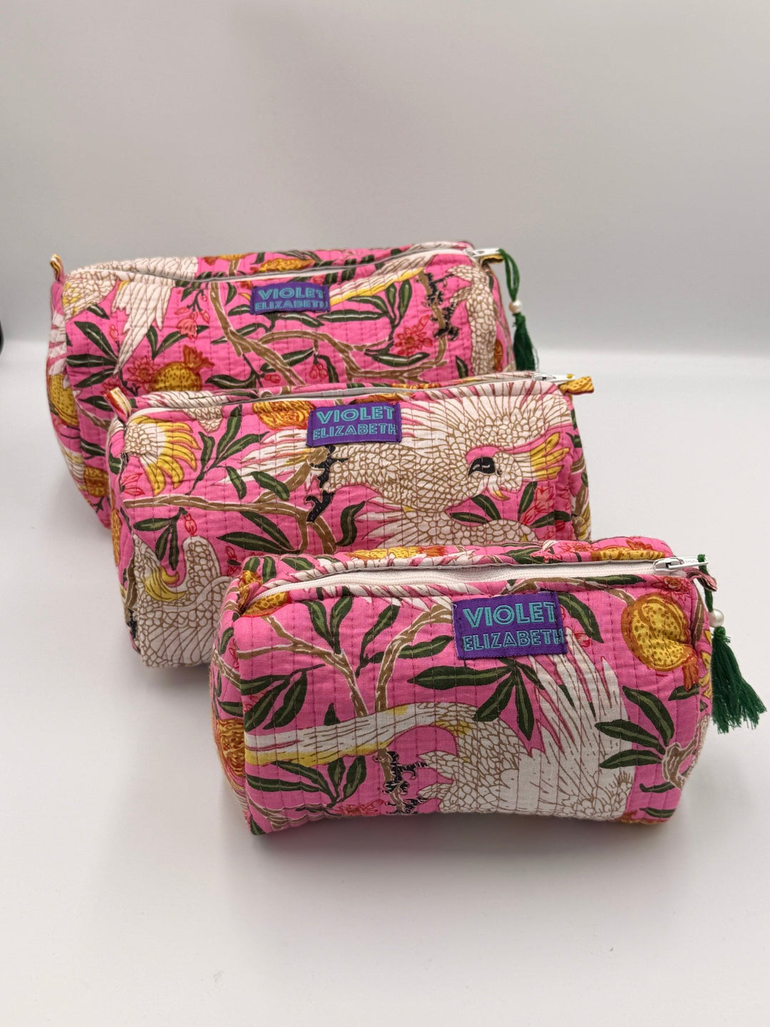 Flaming Cockatoo Washbags - Violet Elizabeth - Bathroom Accessories