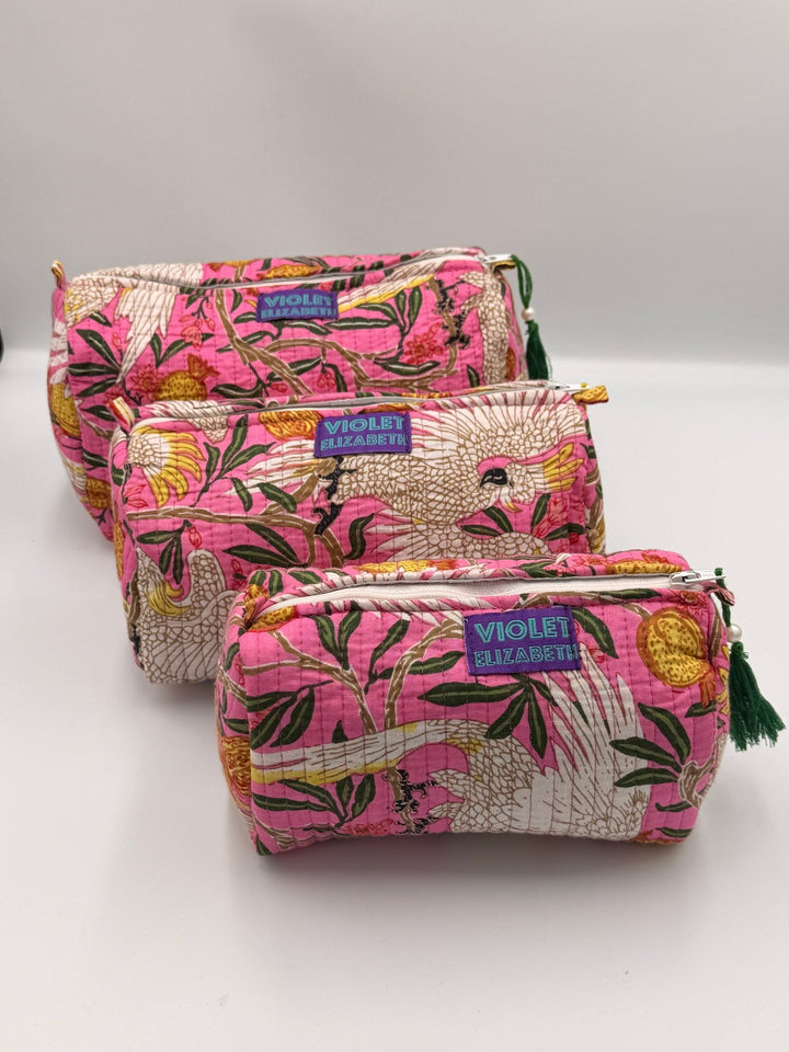 Flaming Cockatoo Washbags - Violet Elizabeth - Bathroom Accessories