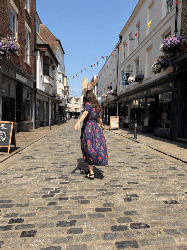 Floral Wilderness Wrap Dress - Violet Elizabeth - Clothing