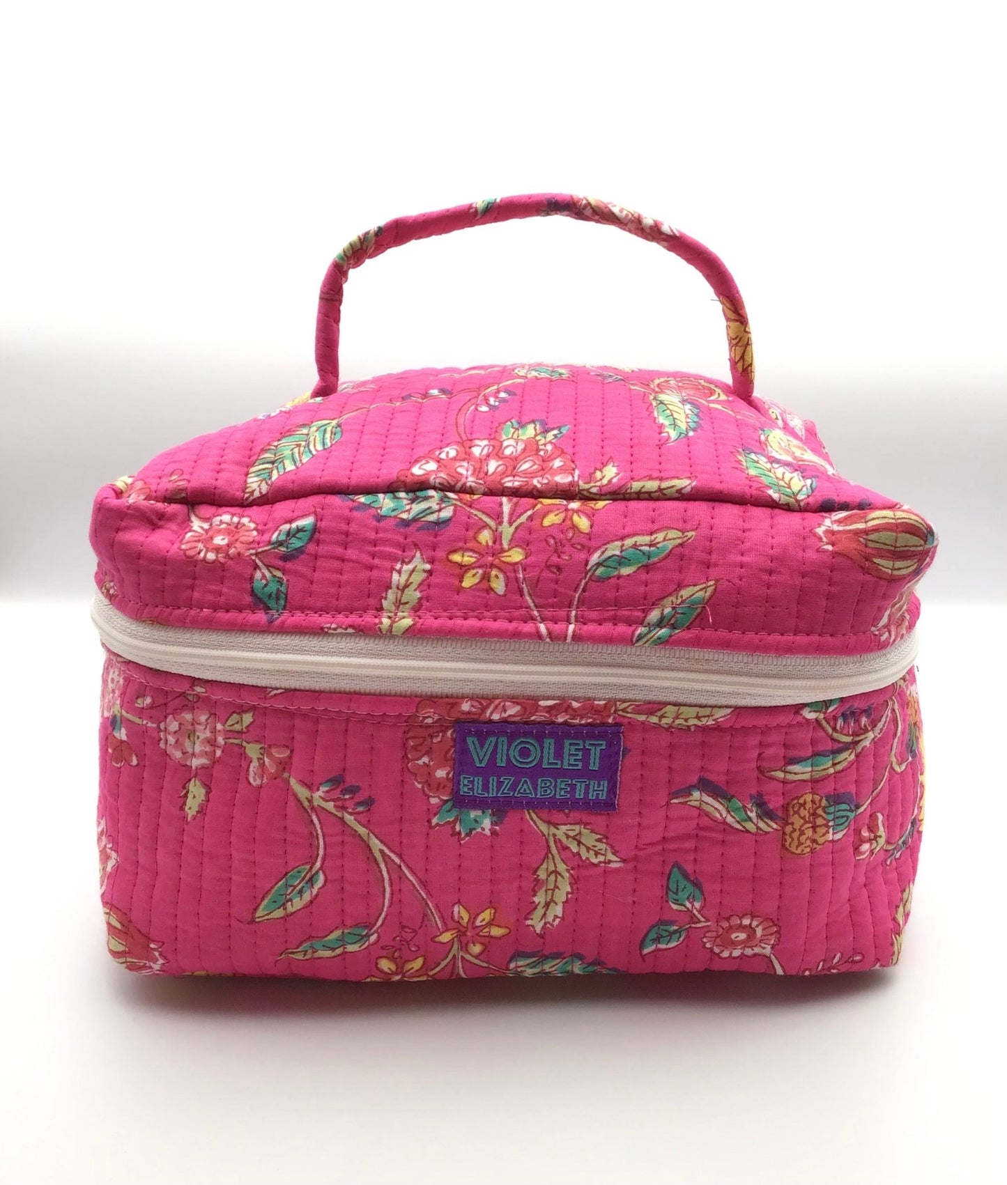 Fuchsia Flower Vanity Washbags - Violet Elizabeth - Bathroom Accessories
