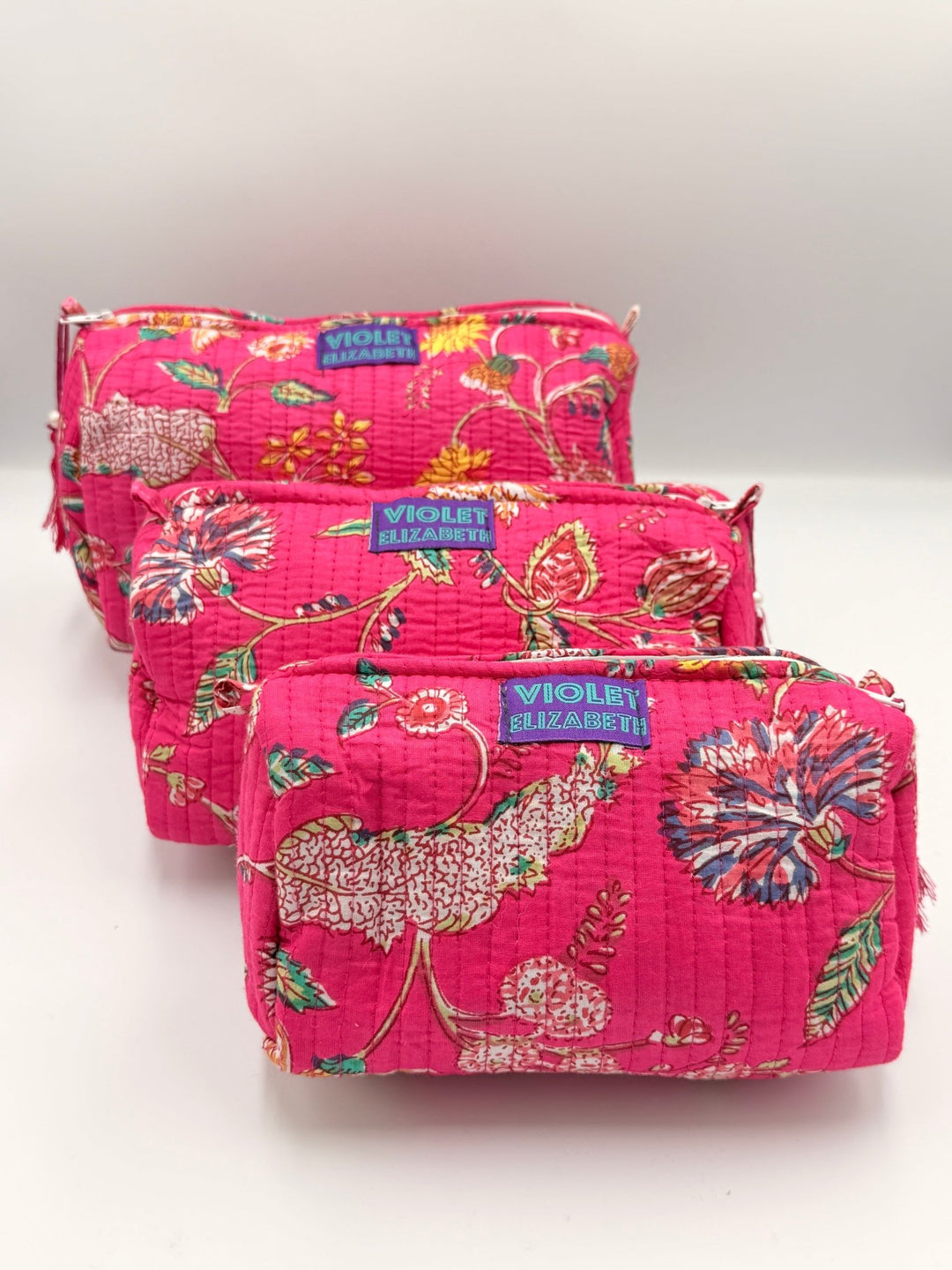 Fuchsia Flower Washbags - Violet Elizabeth - Bathroom Accessories
