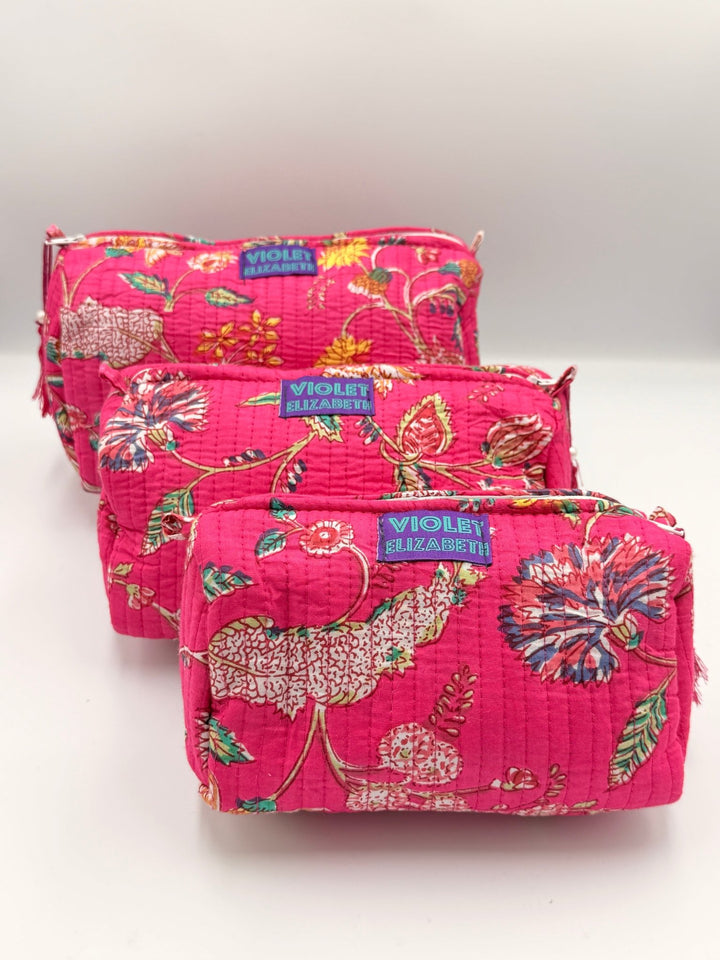 Fuchsia Flower Washbags - Violet Elizabeth - Bathroom Accessories