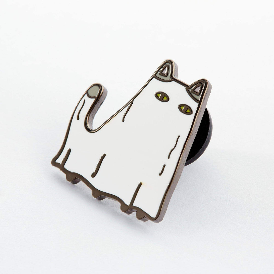 Ghost Cat Enamel Pin - Violet Elizabeth - 