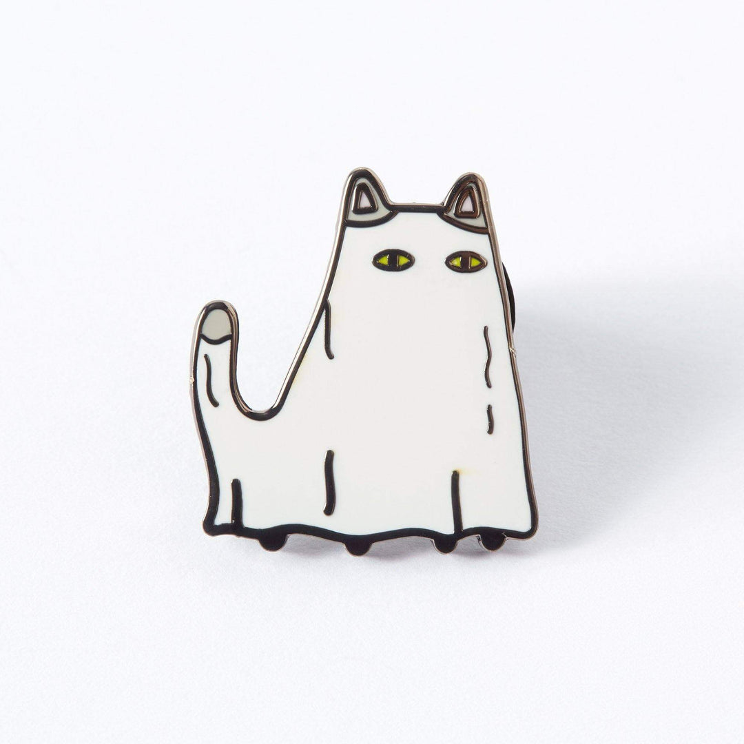 Ghost Cat Enamel Pin - Violet Elizabeth - 