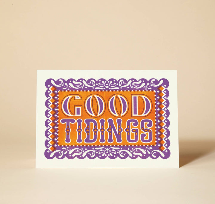Good Tidings Christmas Card  - Violet Elizabeth - 