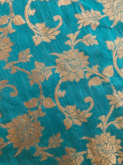 Green godess dupion brocade - Violet Elizabeth - Haberdashery