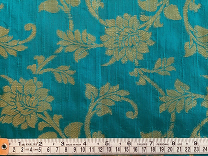 Green godess dupion brocade - Violet Elizabeth - Haberdashery