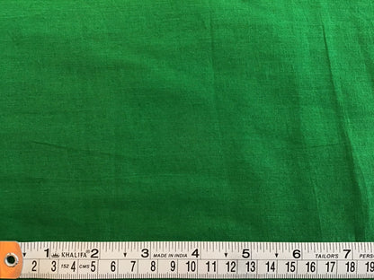 Green Plain coloured Fabric 100% Cotton - Violet Elizabeth - Haberdashery