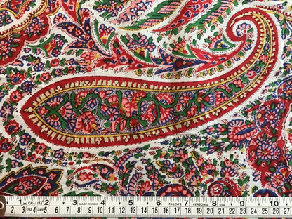 Gypsy floral Screen Printed Fabric 100% Cotton - Violet Elizabeth - Haberdashery