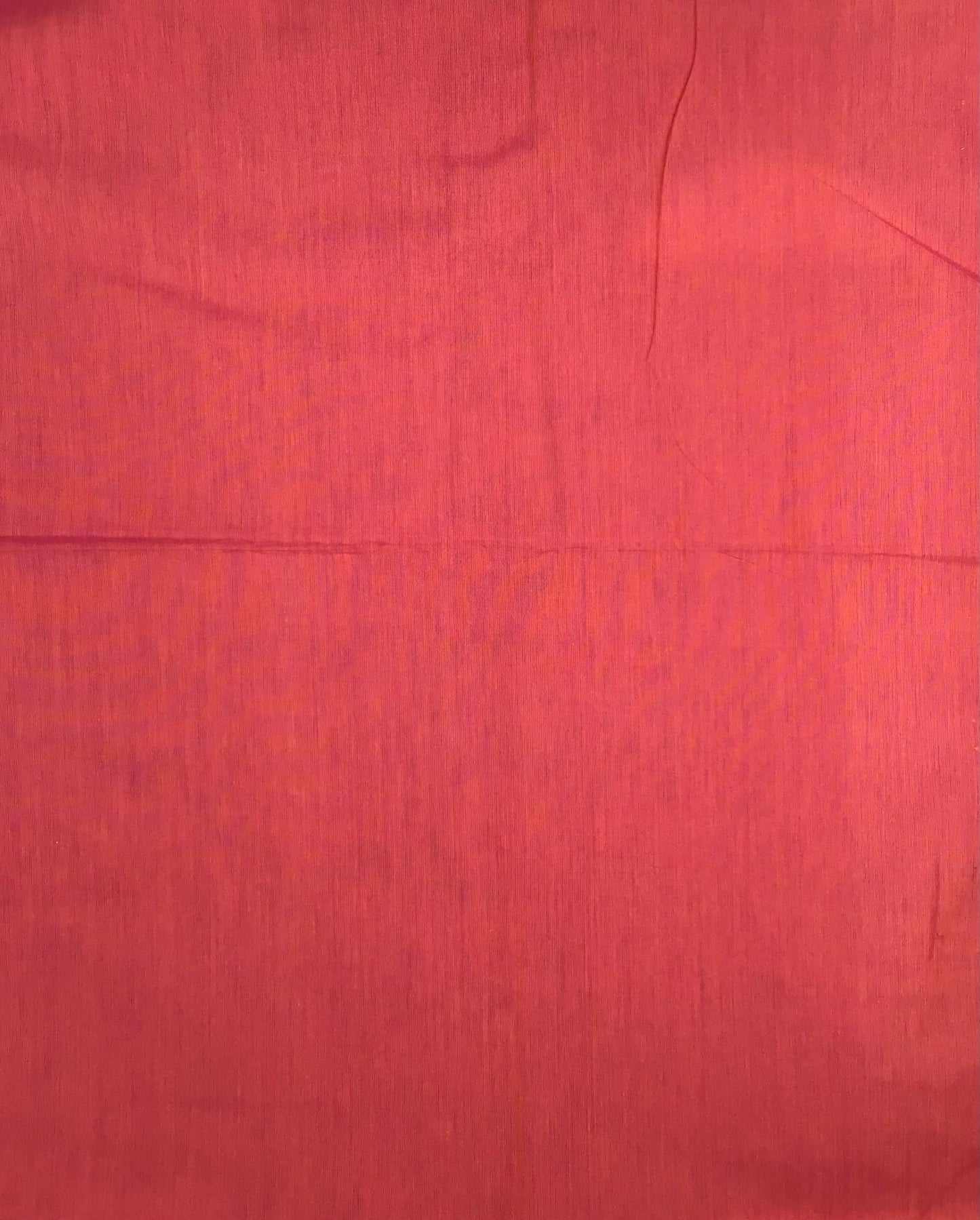 Hand loom two tone orange/pink fabric - Violet Elizabeth - Haberdashery