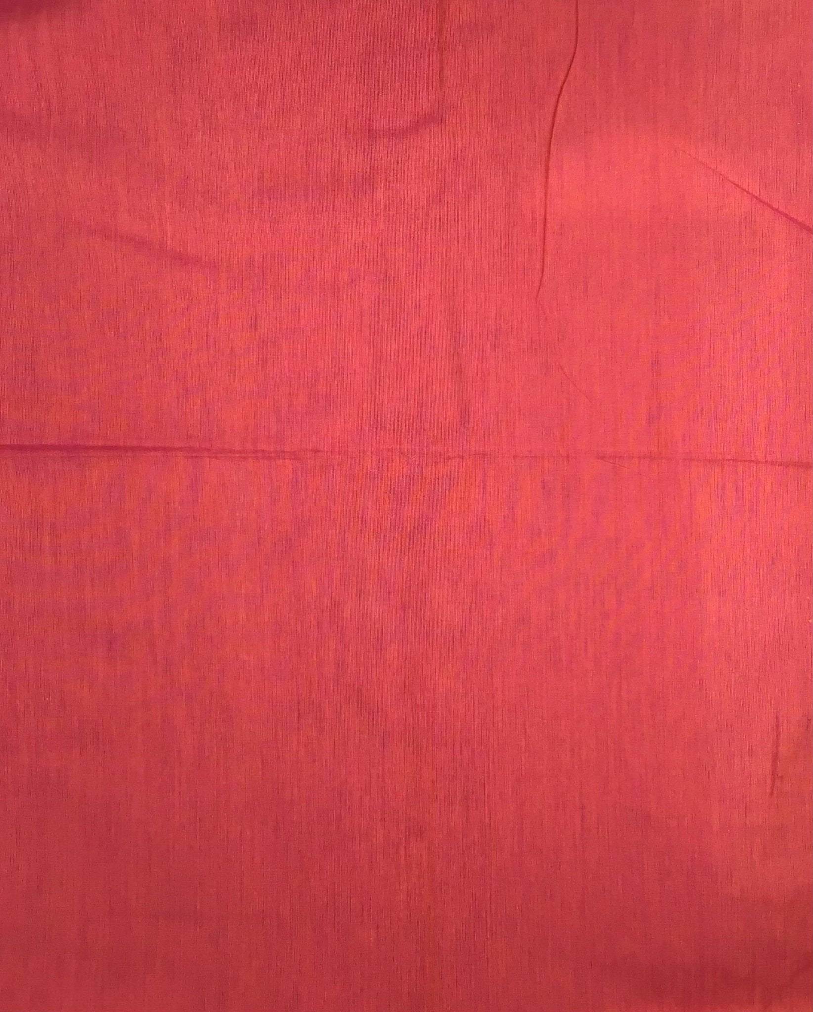 Hand loom two tone orange/pink fabric - Violet Elizabeth - Haberdashery
