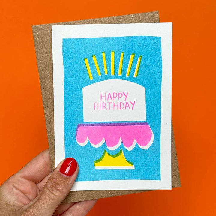 Happy Birthday Cards | Birthday Greeting Card | Riso Cards - Violet Elizabeth - 