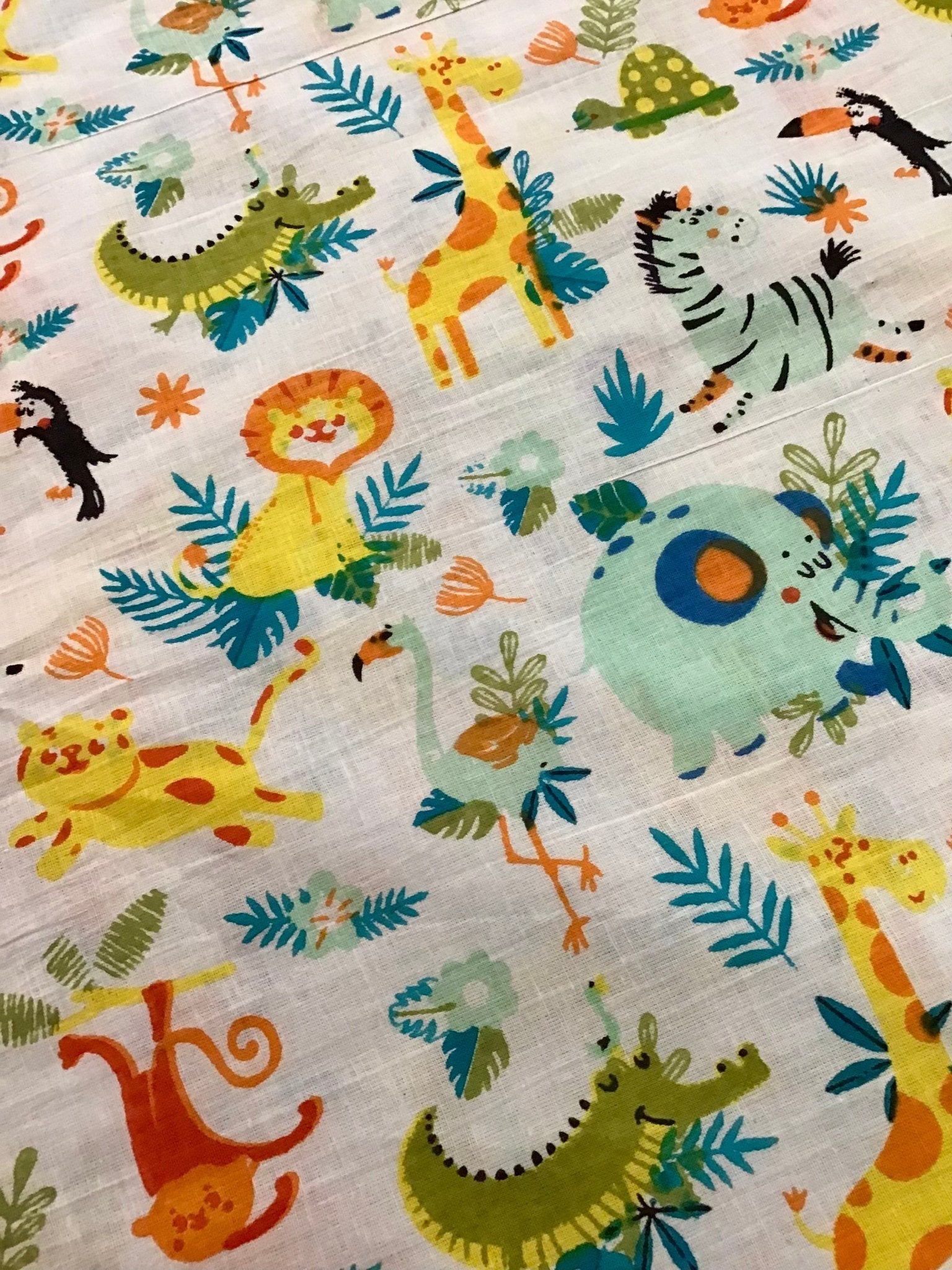Happy SafariScreen Printed Fabric 100% Cotton - Violet Elizabeth - Haberdashery