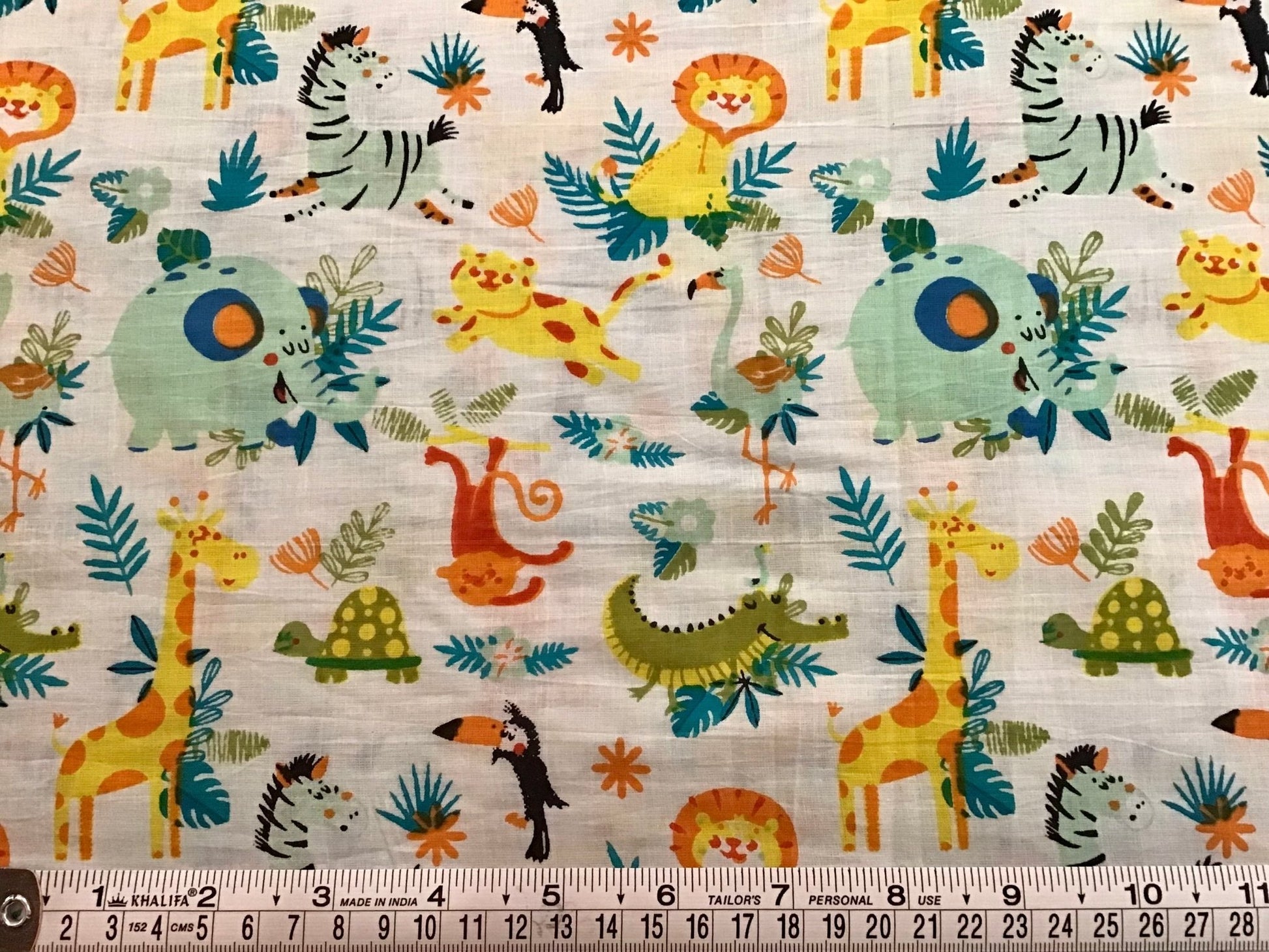 Happy SafariScreen Printed Fabric 100% Cotton - Violet Elizabeth - Haberdashery