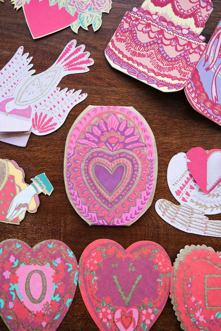 Heart of Feathers Greeting Card - Violet Elizabeth - 