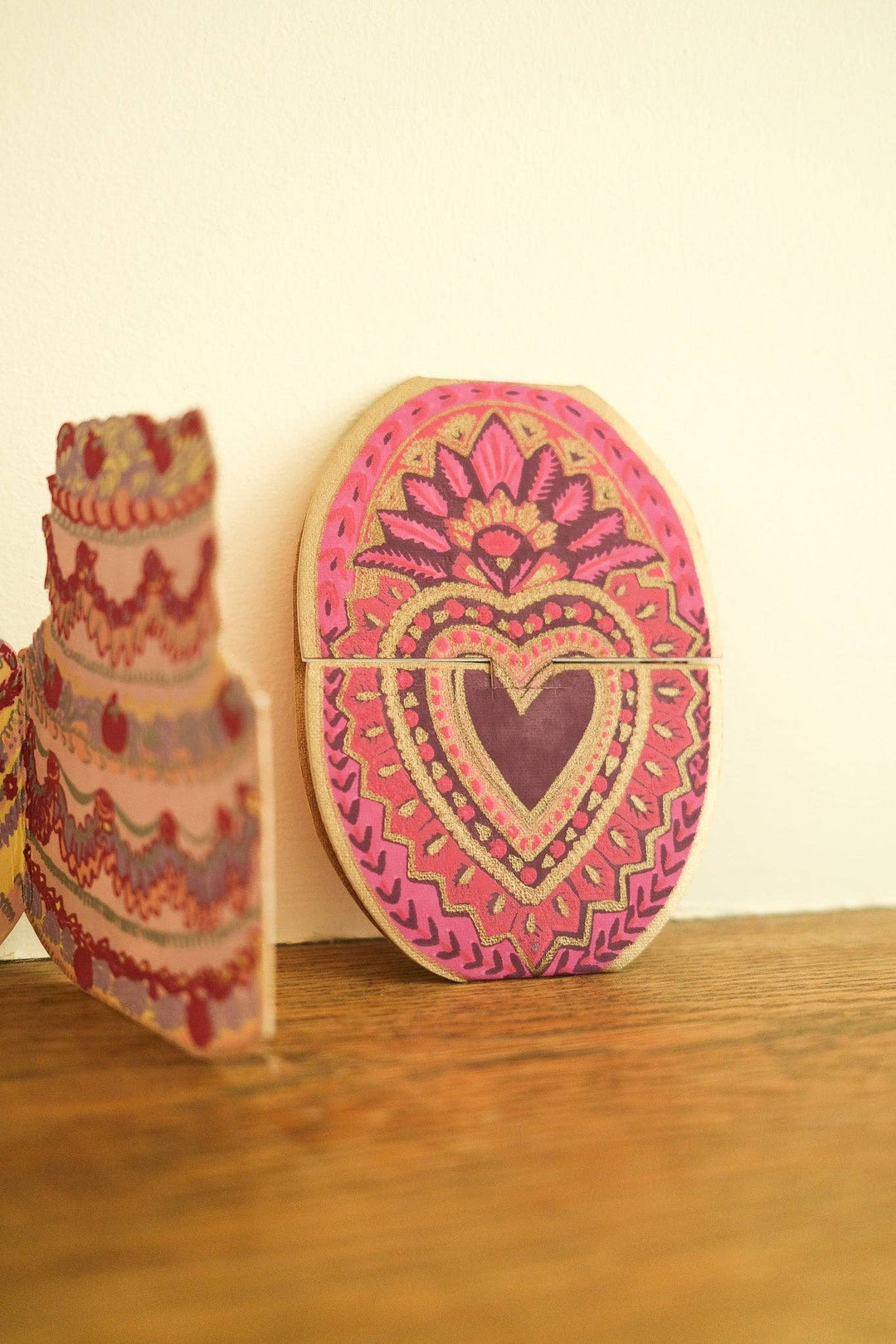 Heart of Feathers Greeting Card - Violet Elizabeth - 