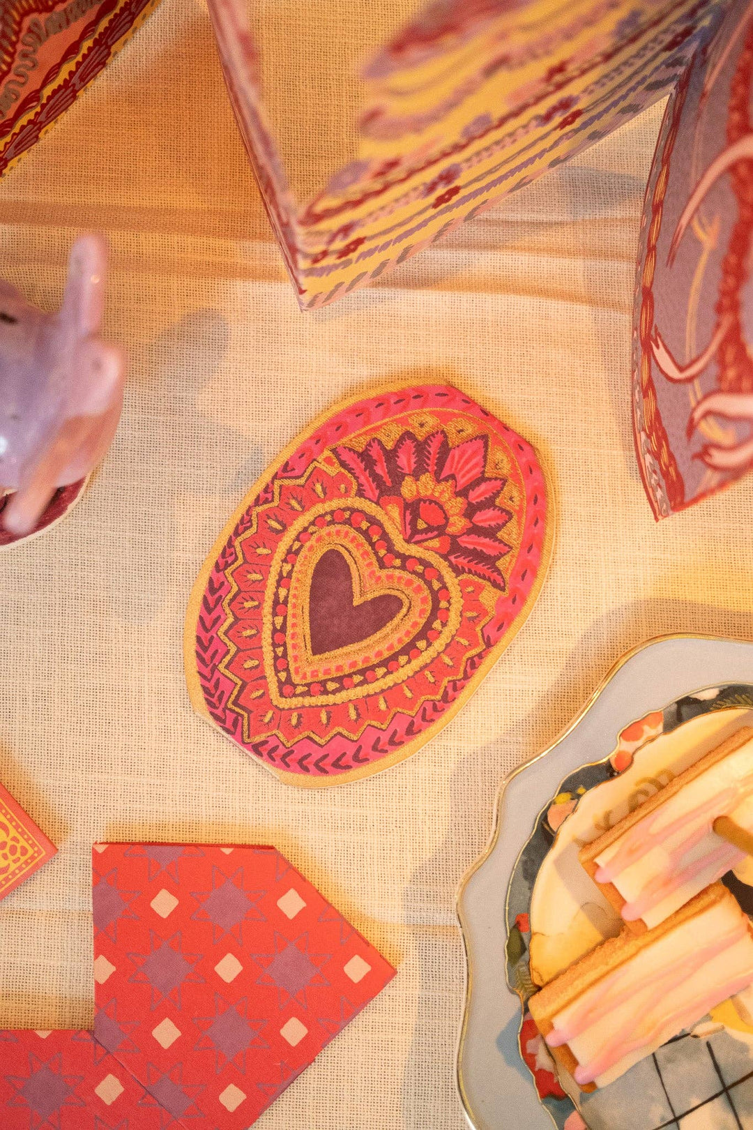 Heart of Feathers Greeting Card - Violet Elizabeth - 