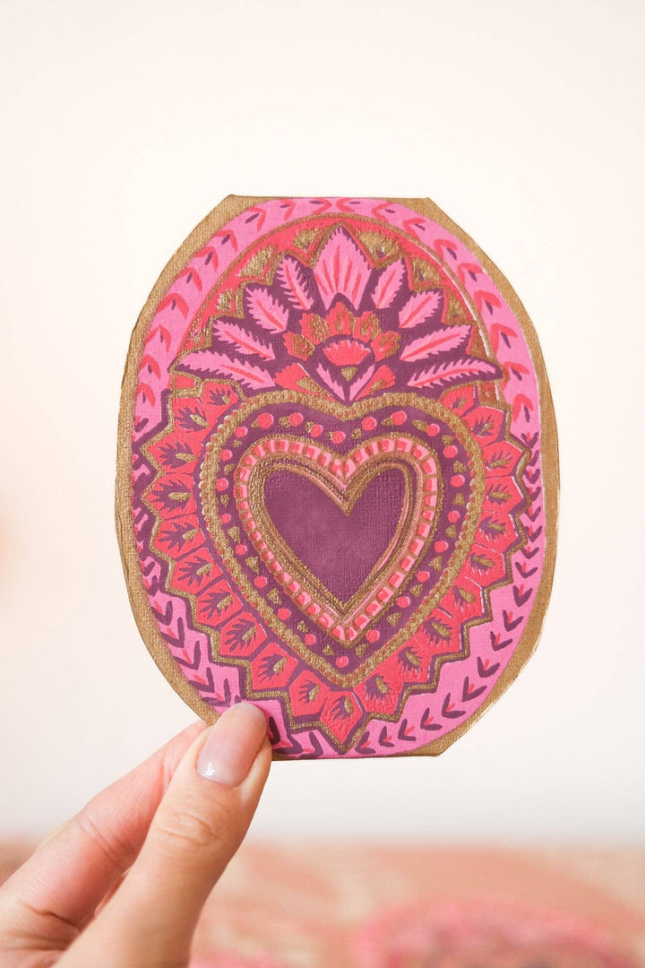 Heart of Feathers Greeting Card - Violet Elizabeth - 