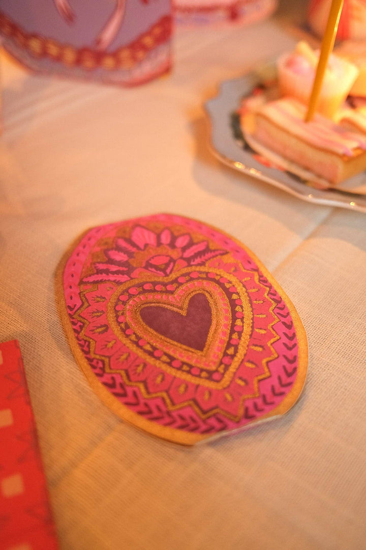 Heart of Feathers Greeting Card - Violet Elizabeth - 