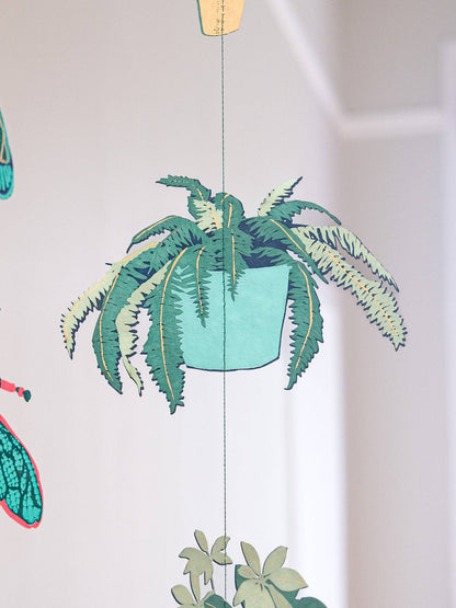 Houseplants Vertical Wall Hanging - Violet Elizabeth - 