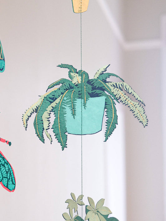 Houseplants Vertical Wall Hanging - Violet Elizabeth - 