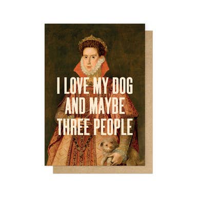 I Love My Dog Greetings Card - Violet Elizabeth - 