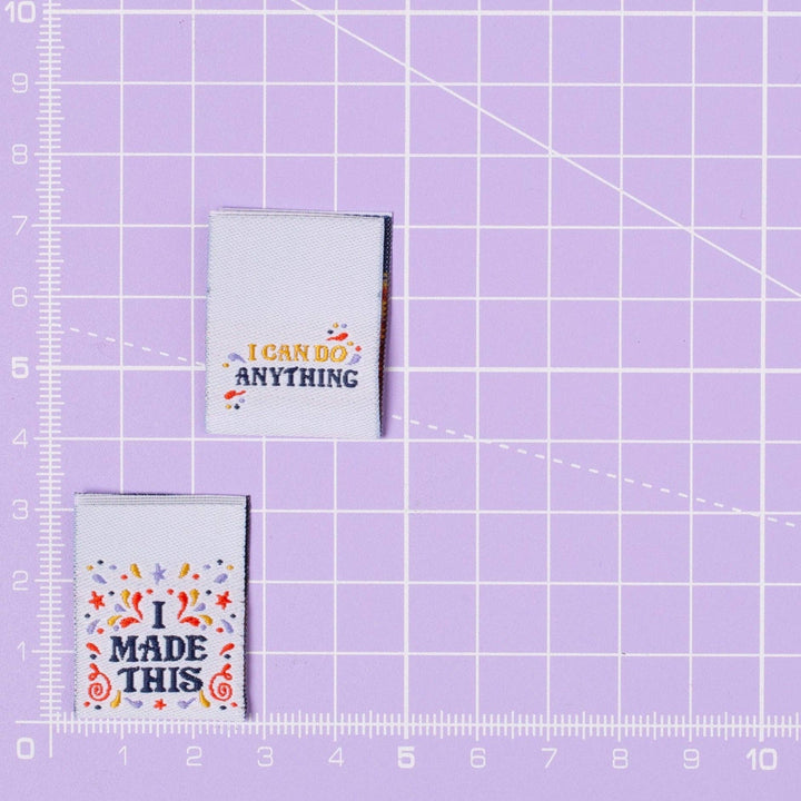 I MADE THIS - I CAN DO ANYTHING - Sewing Labels Tags - Violet Elizabeth - Haberdashery