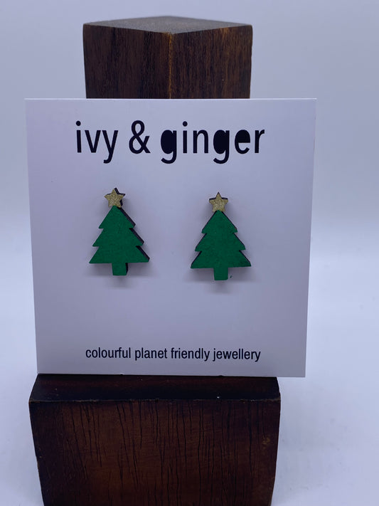 Christmas tree studs - Violet Elizabeth