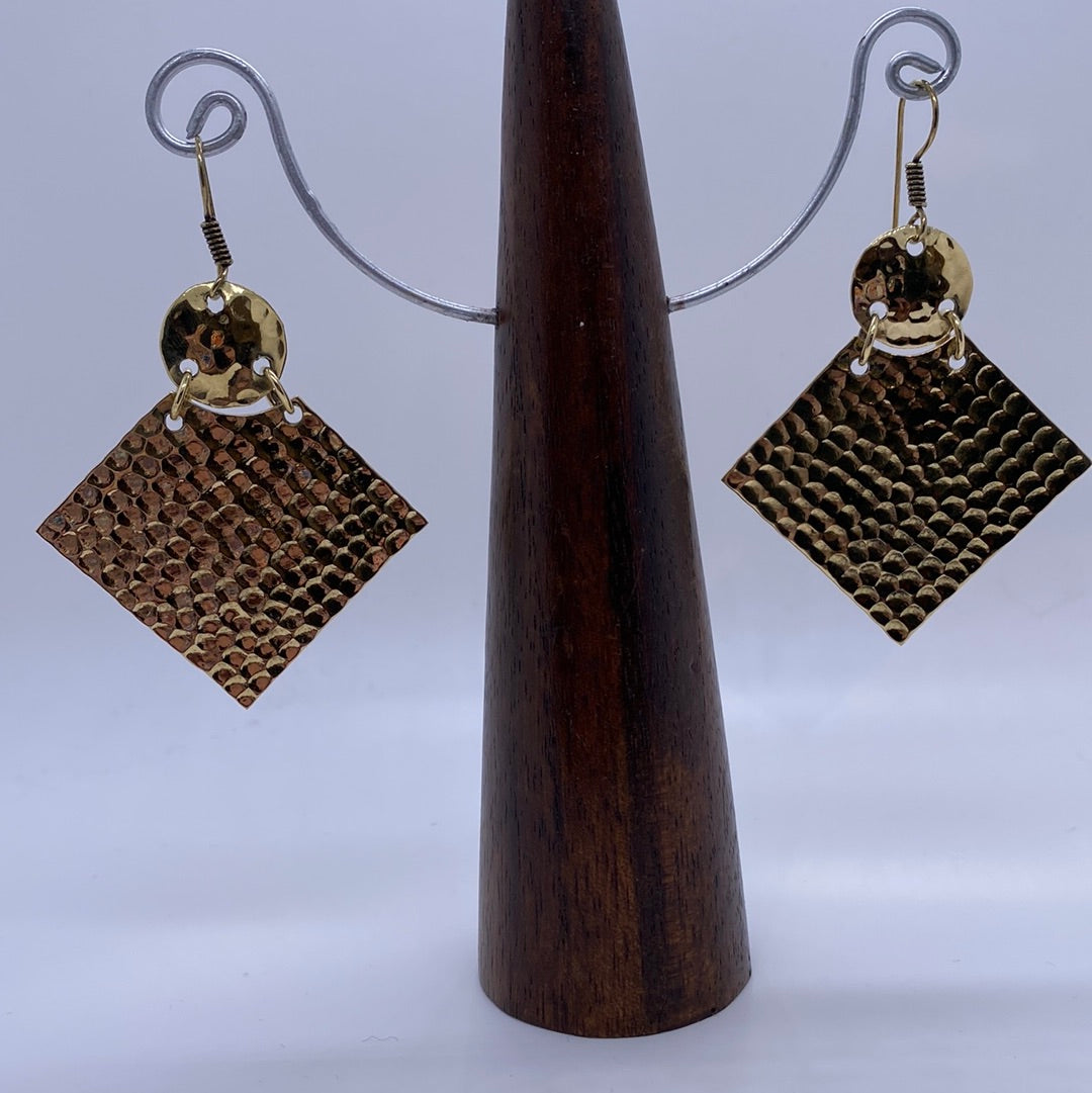 Geometrical shimmer earrings - Violet Elizabeth