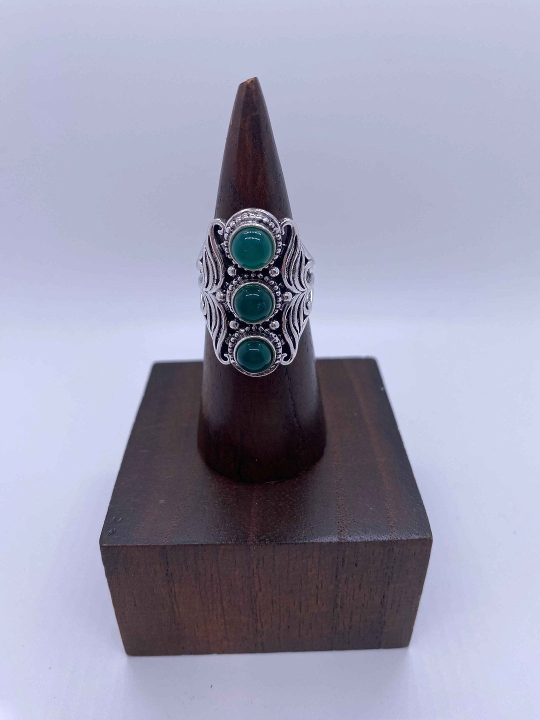 Traditional Braided Ring, Silver Plated: Various Stones