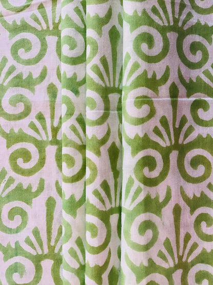 Indian headress print Block Printed Fabric - Violet Elizabeth - Haberdashery