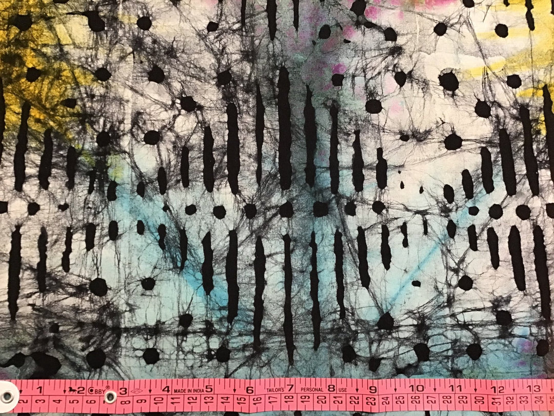 Into the Void Batik Fabric - Violet Elizabeth - Haberdashery