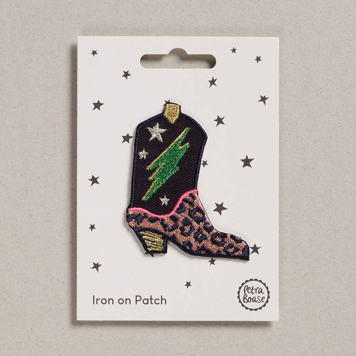 Iron on Patch - Cowboy Boot - Violet Elizabeth - 