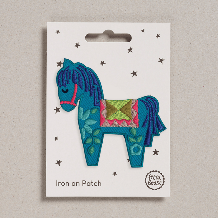 Iron on Patch - Dala Horse - Violet Elizabeth - 