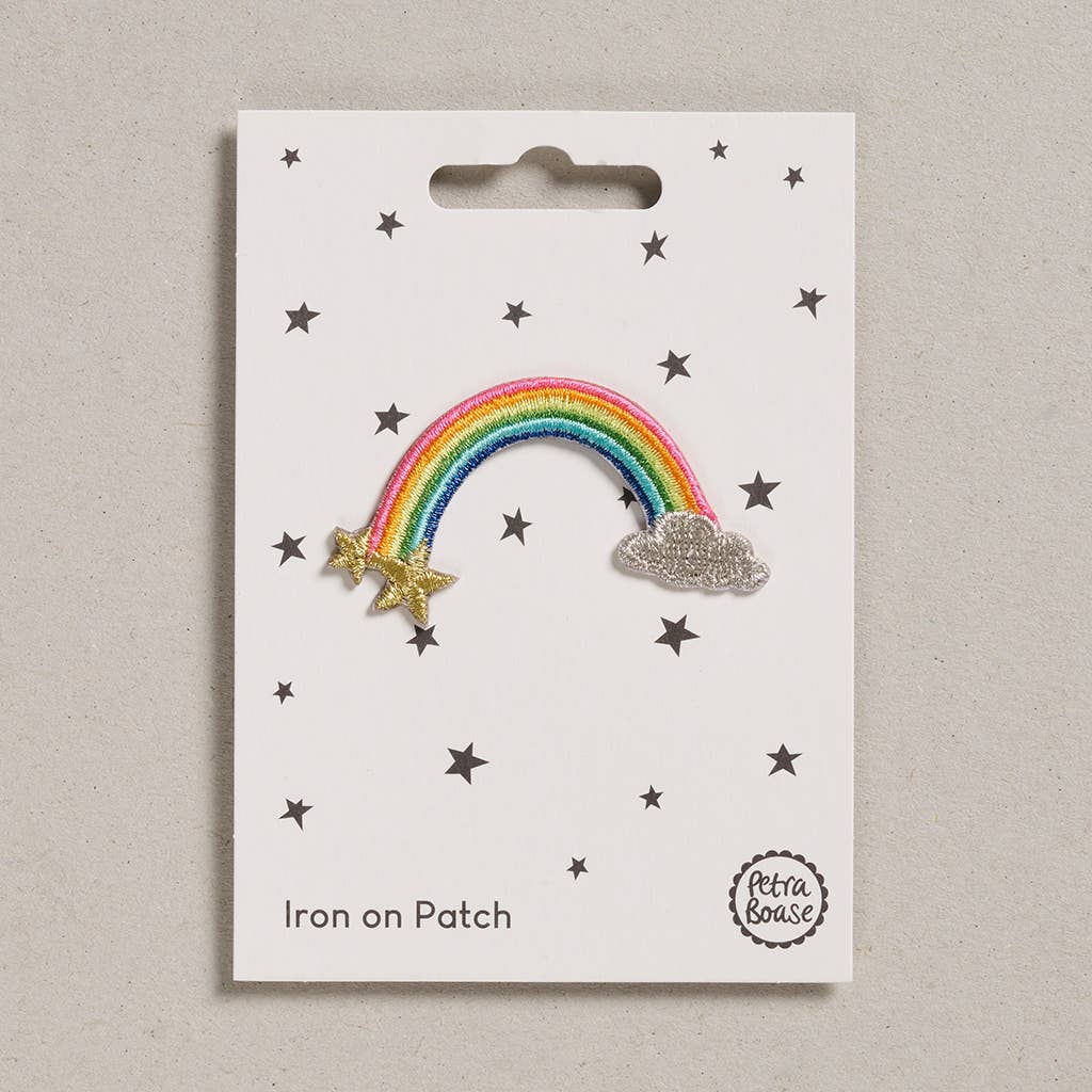 Iron on Patch - Pack of 6 - Rainbow - Violet Elizabeth - 