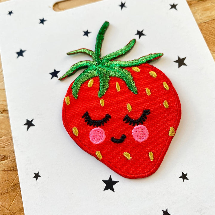 Iron on Patch - Strawberry - Violet Elizabeth - 