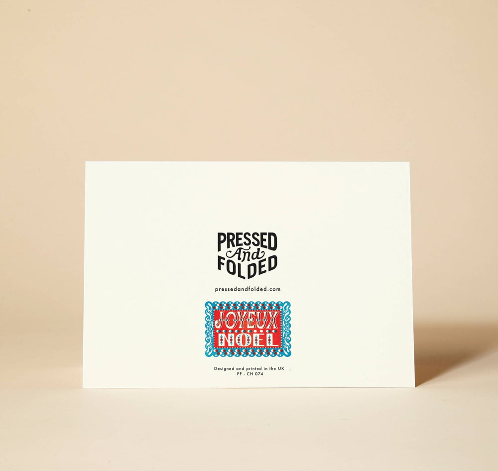 Joyeux Noel Christmas Card - Violet Elizabeth - 