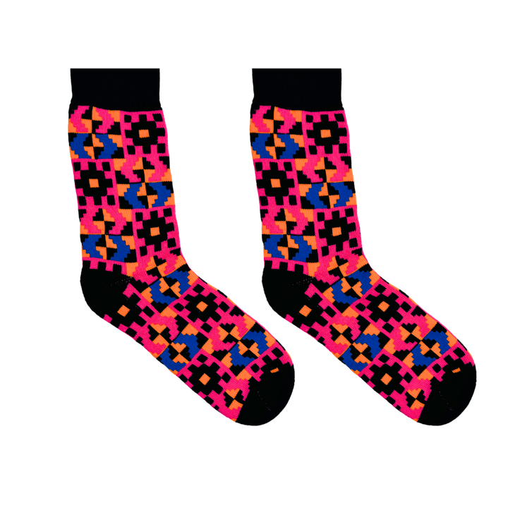 Kente Winter Socks Black - Violet Elizabeth - 