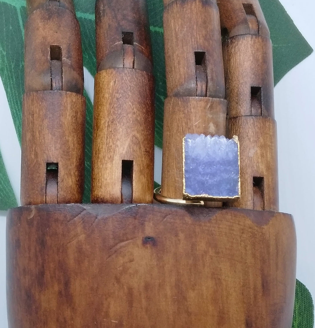 Lavender Agate Swirl Ring - Violet Elizabeth - Jewellery