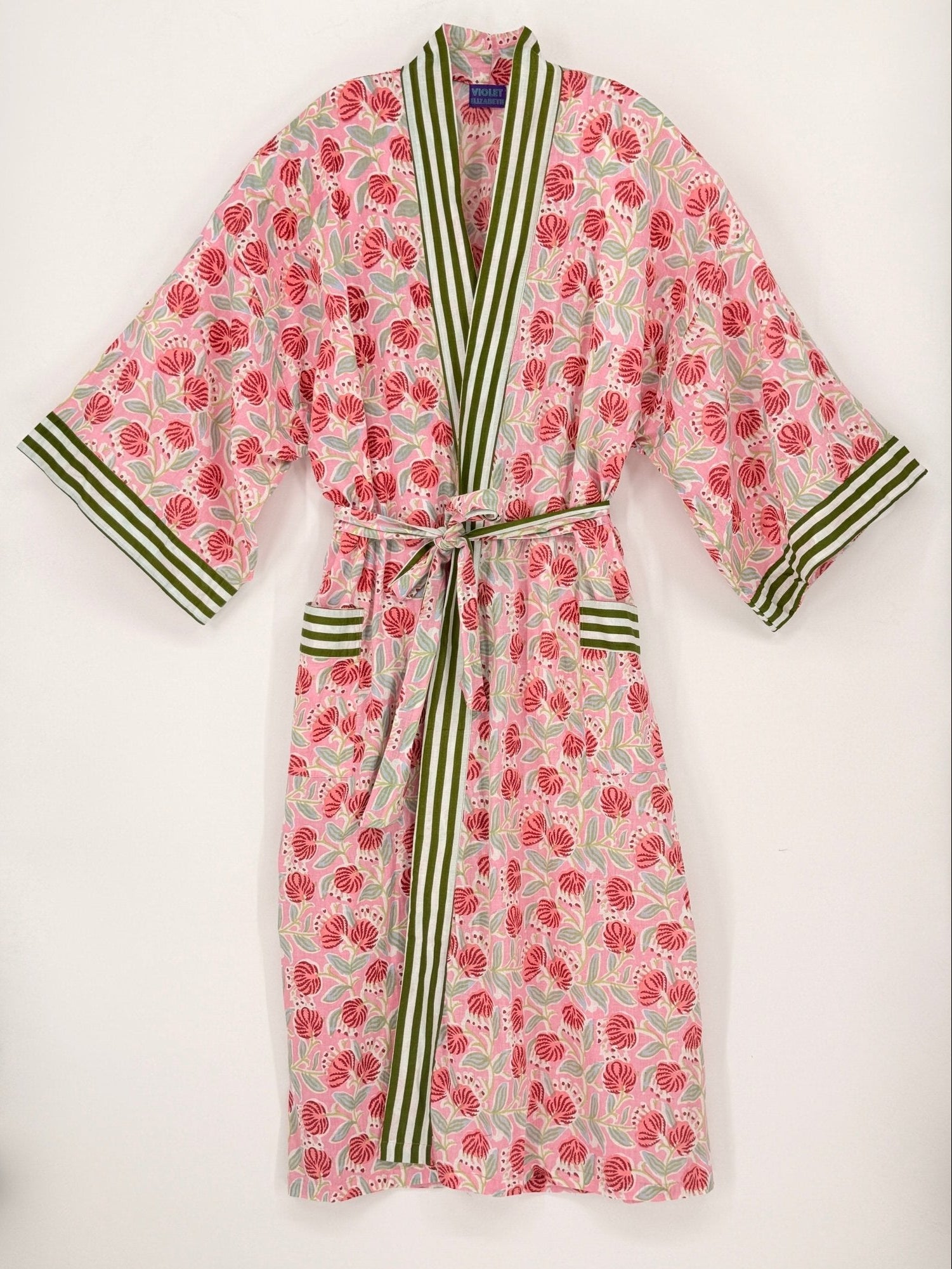 Long Cotton Robe - Violet Elizabeth - Clothing