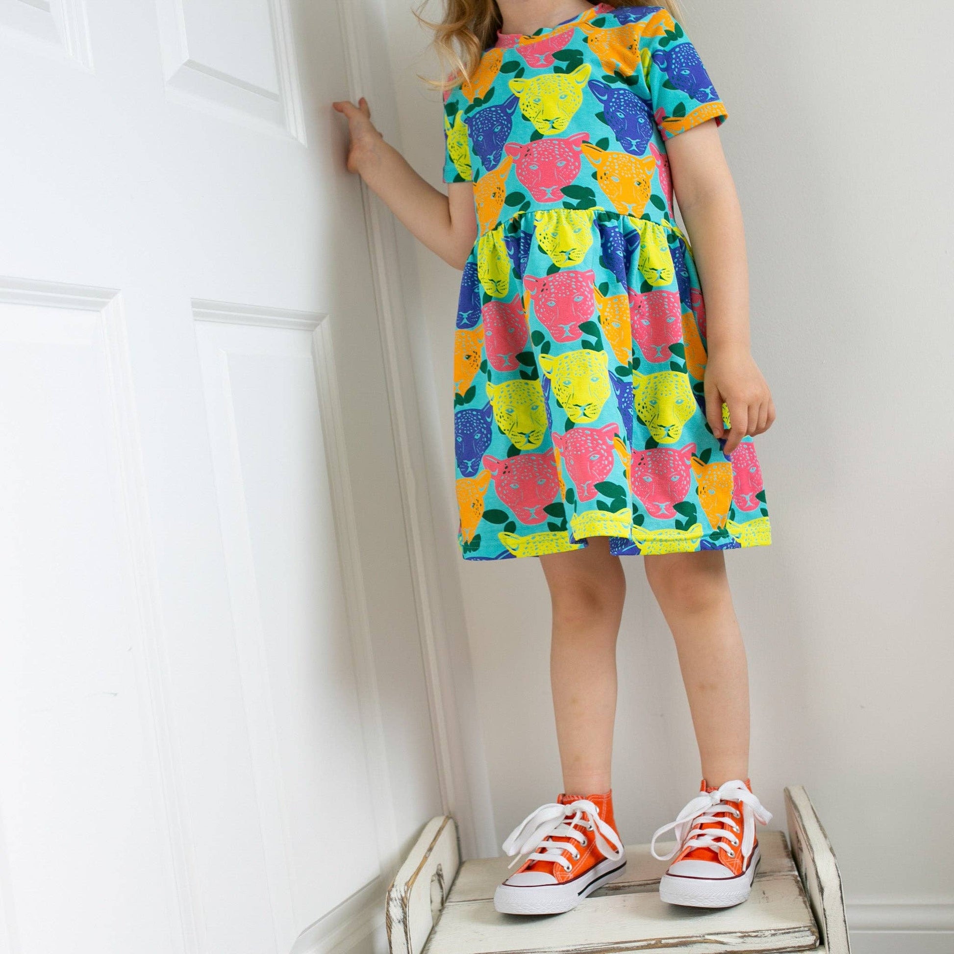 Luminous Leopard Dress: 1 - 2 Y - Violet Elizabeth - 