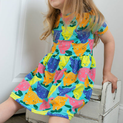 Luminous Leopard Dress: 1 - 2 Y - Violet Elizabeth - 