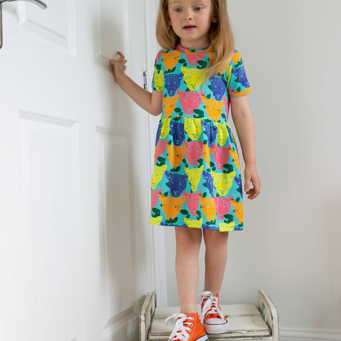 Luminous Leopard Dress: 1 - 2 Y - Violet Elizabeth - 