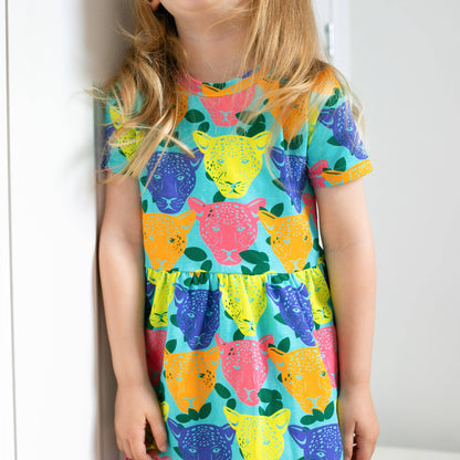 Luminous Leopard Dress: 1 - 2 Y - Violet Elizabeth - 