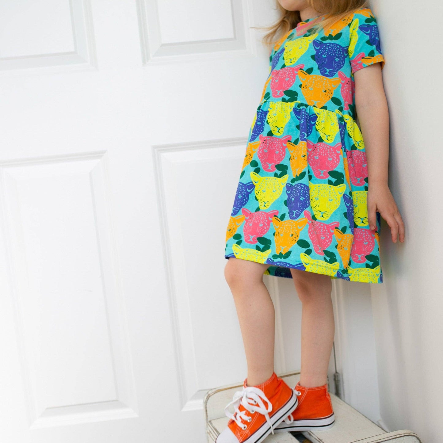 Luminous Leopard Dress: 1 - 2 Y - Violet Elizabeth - 